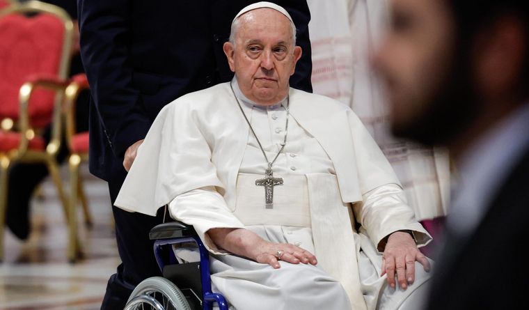 Francisco está internado en el Policlínico Gemelli de Roma Foto: EFE