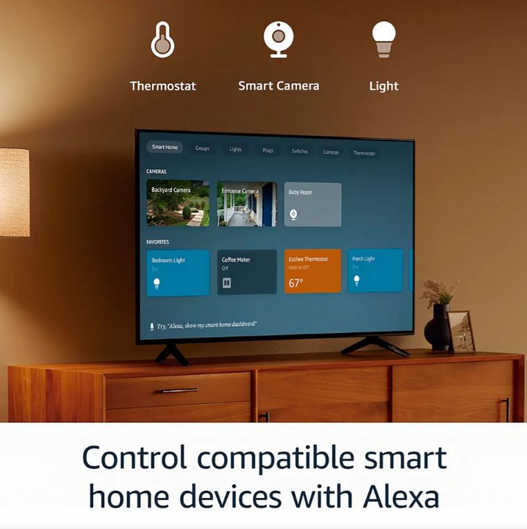 Su sistema Fire OS, conectividad estable y Dolby Audio mejoran la experiencia diaria de streaming. Su sistema Fire OS, conectividad estable y Dolby Audio mejoran la experiencia diaria de streaming.