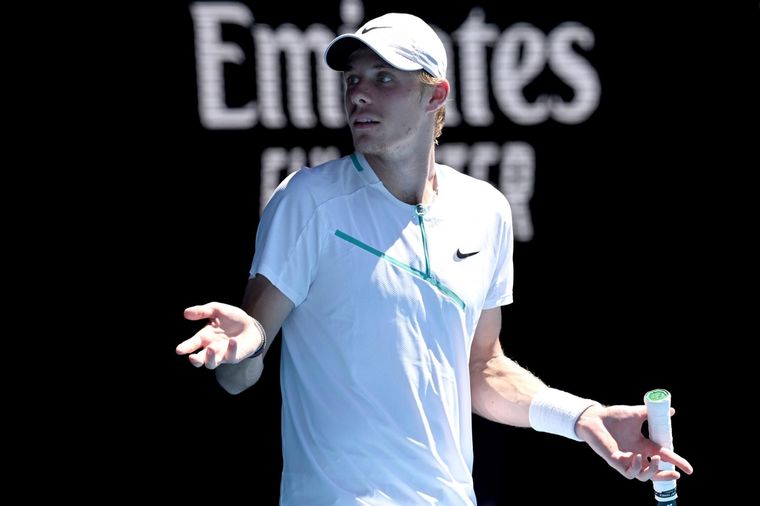 Denis Shapovalov cargó contra el juez de silla tras la derrota. Foto: EFE
