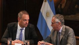 Adorni con Mario Lugones, a finales de febrero Adorni con Mario Lugones, a finales de febrero