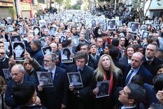 Javier Milei presente en el acto de la AMIA Foto: Presidencia