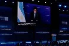 El video que grabó Javier Milei y que se reprodujo en Europa Viva 2025.