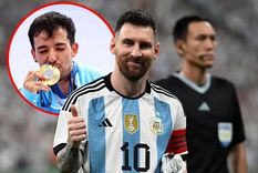 Messi y su saludo al Maligno Torres. Foto: Captura Messi y su saludo al Maligno Torres. Foto: Captura