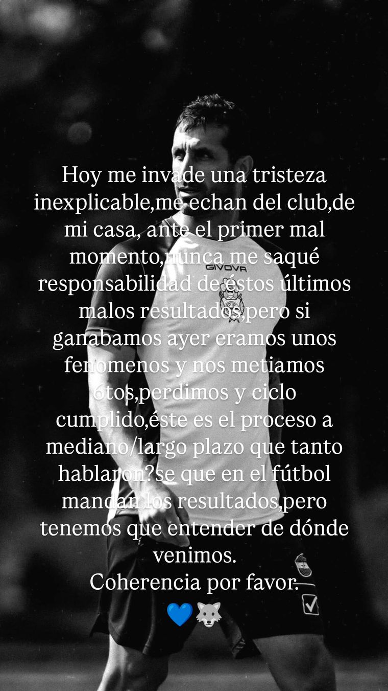 Fernando Zaniratto se expidió en su cuenta de Instagram. Fernando Zaniratto se expidió en su cuenta de Instagram.