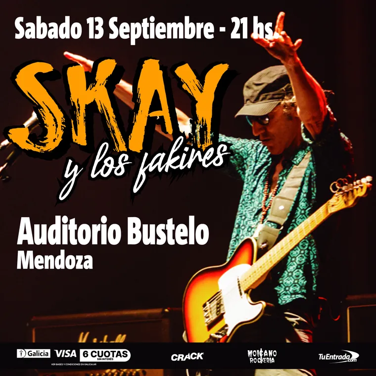 Skay y los Fakires. Créditos: Tuentradaweb.com Skay y los Fakires. Créditos: Tuentradaweb.com