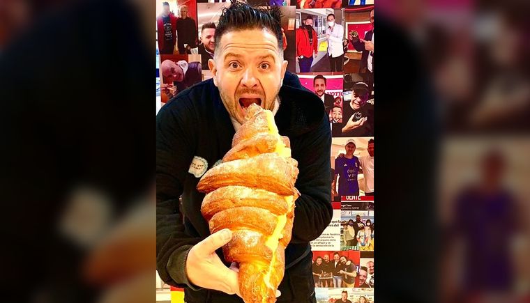 Cristian Di Betta, el panadero creador de la autodenominada medialuna más grande del país, enfrenta tres procesos penales iniciados por sus padres.&nbsp;