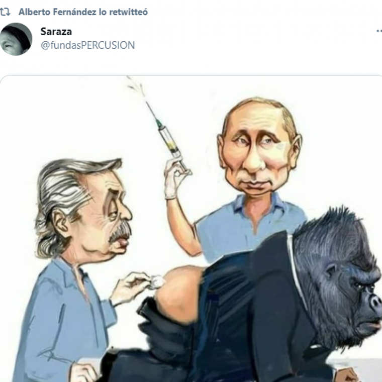 El reposteo en X que en su momento Alberto Fernández debió eliminar. Fuente: X El reposteo en X que en su momento Alberto Fernández debió eliminar. Fuente: X