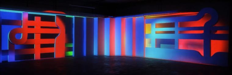 Experiencia Le Parc, video mapping 3D con interacción de un artista, año 2012. Experiencia Le Parc, video mapping 3D con interacción de un artista, año 2012.