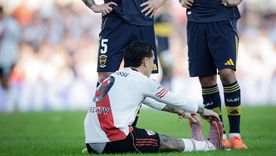 Driussi se lesionó en el arranque del Superclásico. Driussi se lesionó en el arranque del Superclásico.