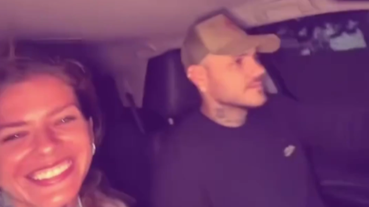 La China Suárez y Mauro Icardi en el polémico video.