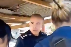 El comisario del exabrupto Foto: Captura Video