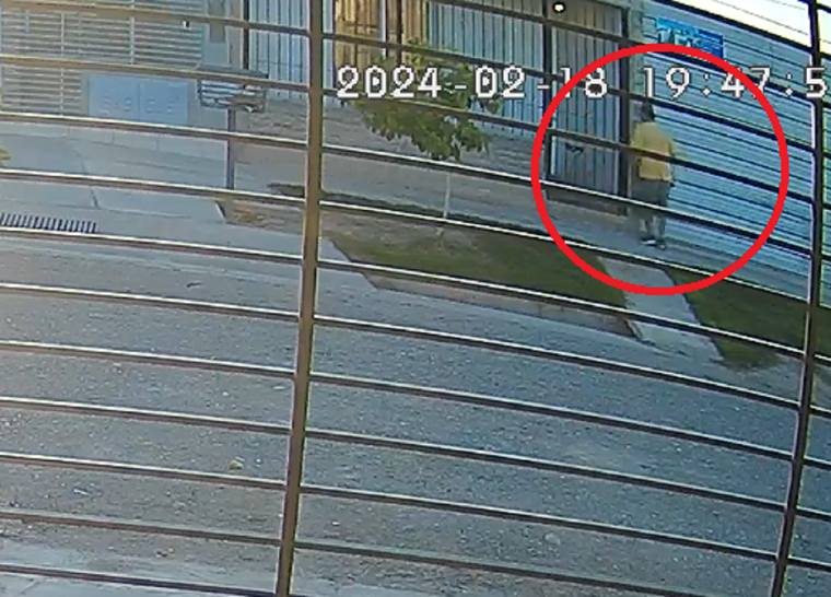 Robo en el barrio Andesmar Foto: captura Video