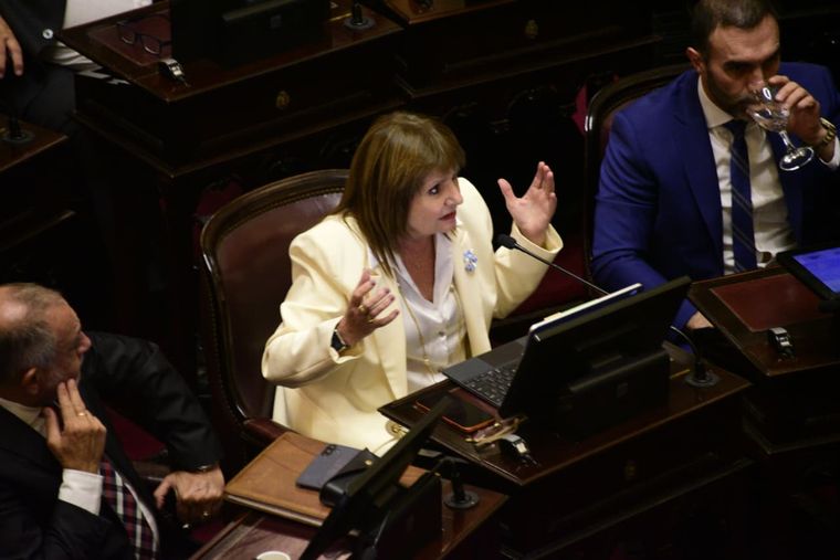 Patricia Bullrich lideró los esfuerzos del oficialismo en el Senado para aprobar el Régimen Penal Juvenil y la Reforma laboral.