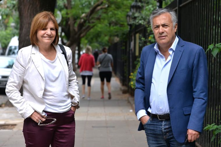 Cornejo y Patricia Bullrich, los encargados de mantener unido a Juntos por el Cambio. Foto: Gentileza
