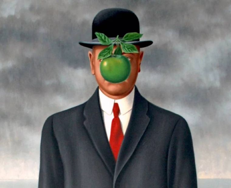 El hijo del hombre, la obra más conocida de Magritte