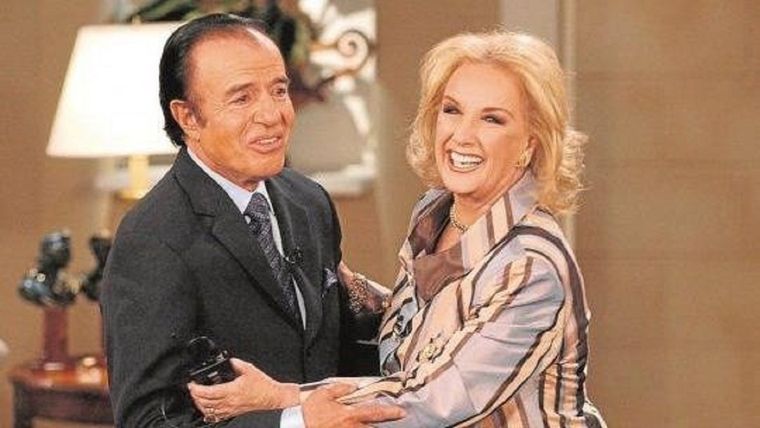 Mirtha Legrand y Carlos Menem