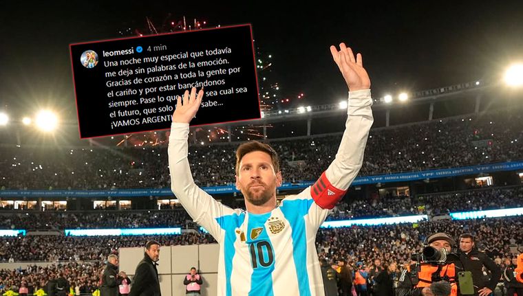 Messi volvió a encender las alarmas con su posteo en redes.