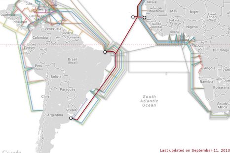 Las rutas de Internet dentro y fuera del país