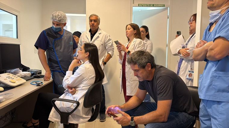 El equipo médico del Hospital Italiano. El equipo médico del Hospital Italiano.