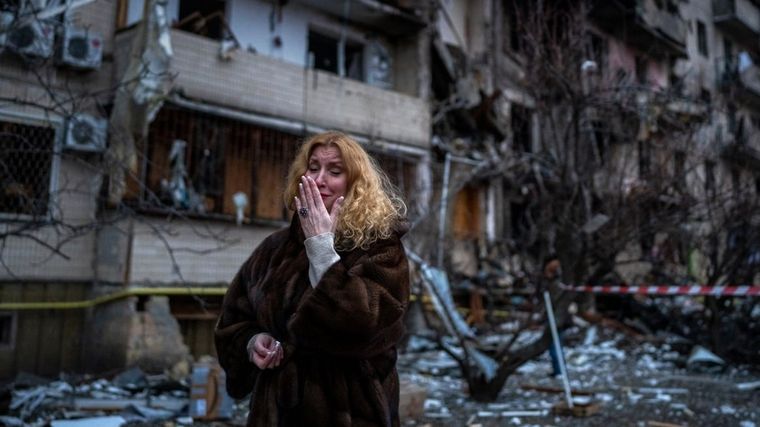 La capital ucraniana volvió a recibir ataques. Foto: Cbc.