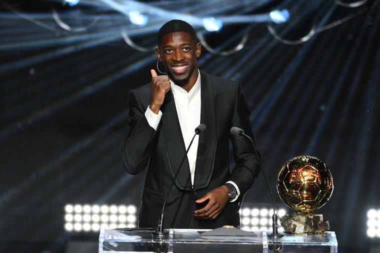 Ousmane Dembélé ganó su primer Balón de Oro. 