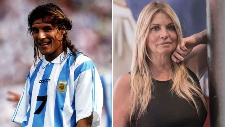 Qué dijo Adriana Ferrer sobre Claudio Caniggia. Foto: Instagram: @claudiocaniggia7 / Archivo