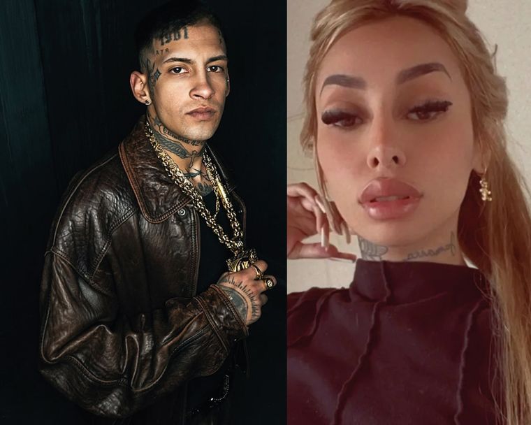 L-Gante y Tamara Báez. Foto: Instagram @lgante_keloke @tamibaez222.