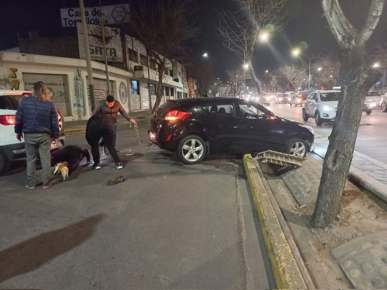 Así quedó el vehículo tras el accidente Foto: Twitter: @MATIPASCUALETTI