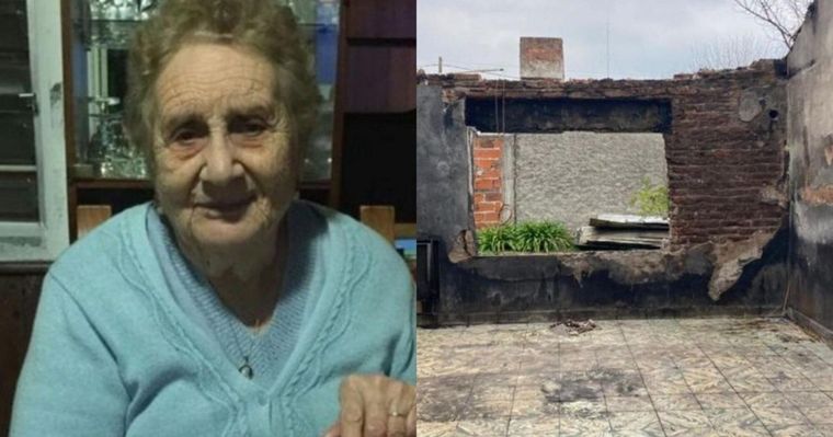 Teresita, la abuela que perdió su casa en un incendio por prender una vela por su nieto