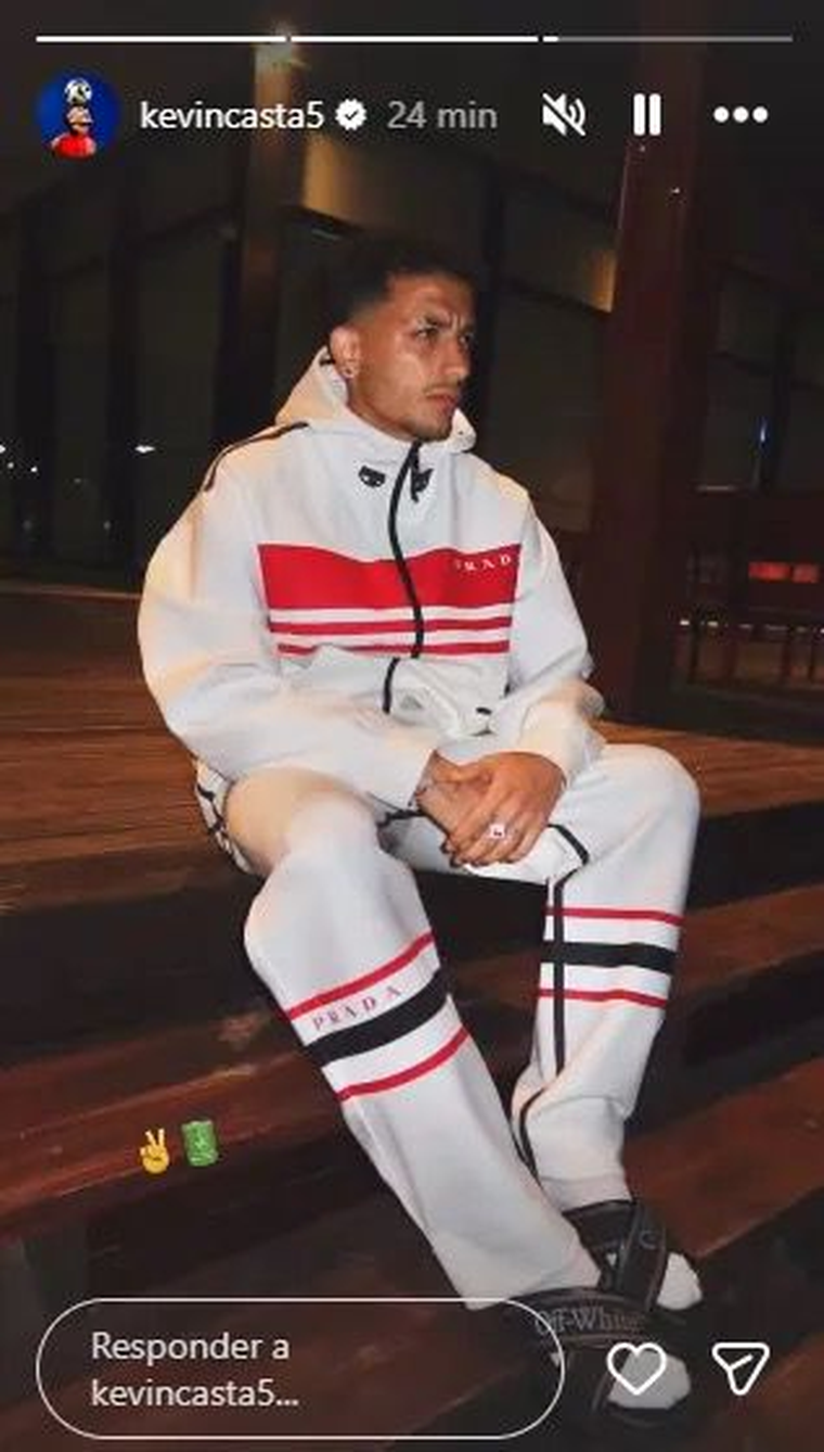 El desafiante posteo de Kevin Castaño, que luego borró, tras la derrota de River ante Atlético Tucumán. El desafiante posteo de Kevin Castaño, que luego borró, tras la derrota de River ante Atlético Tucumán.