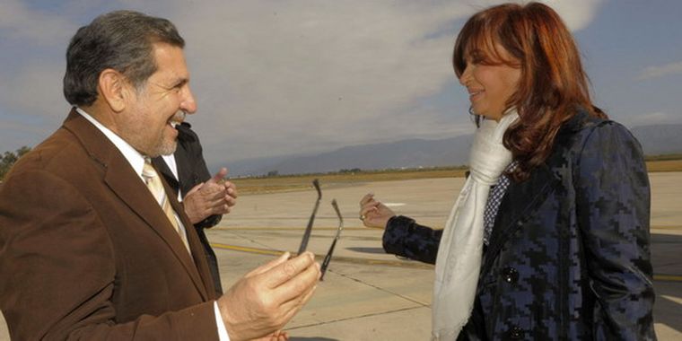 Beder Herrera junto a Cristina. Foto: NA