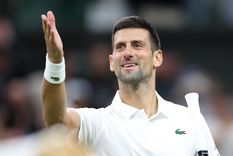 Novak Djokovic tras la victoria en Wimbledon. Foto: EFE