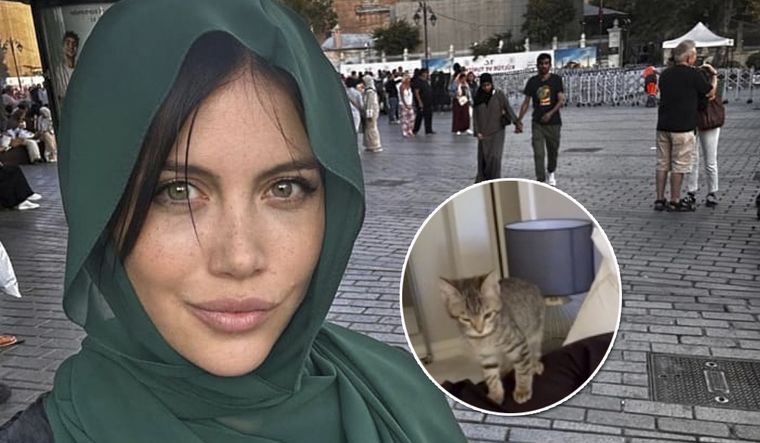 Wanda Nara mostró como su gatito jugó con Mauro Icardi mientras dormía Foto: Captura Instagram