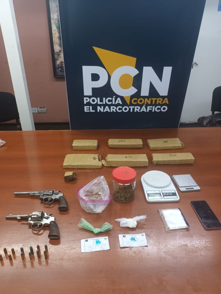 Resultado de los allanamientos realizados en tres departamentos. Foto: Ministerio de Seguridad