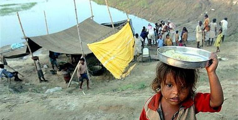 Imágenes de una ciudad de India Foto: web