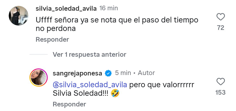 Los comentarios de la China Su&aacute;rez en redes. Cr&eacute;ditos: Instagram / sangrejaponesa