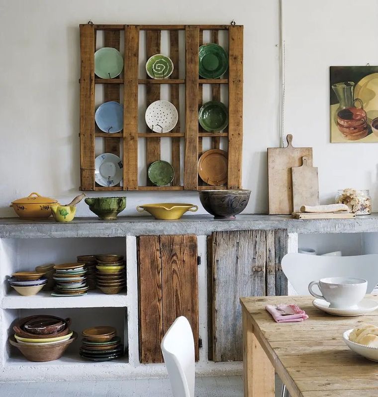 Los palets pueden utilizarse de muchas maneras para integrarlos con onda a tu hogar. Foto: Vilma Guerrero