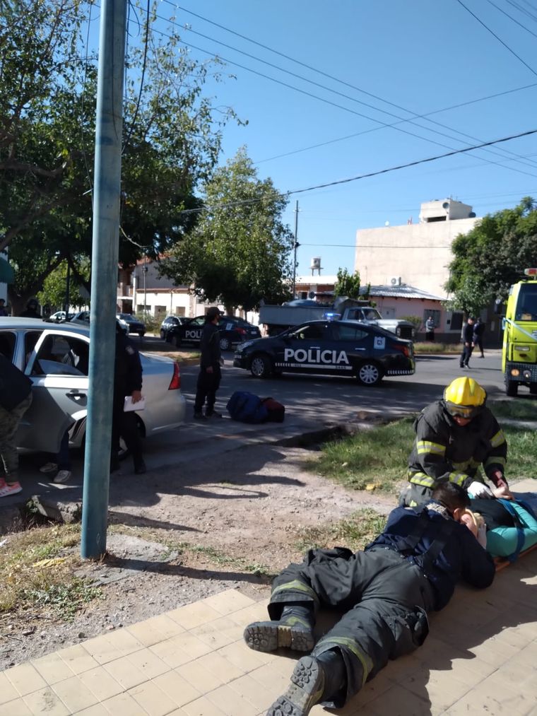 El accidente ocurrió el lunes 4 por la mañana en Godoy Cruz Foto: Tomás Balegno