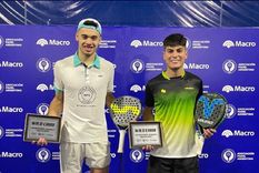 Leandro Augsburger y Santiago Rolla jugarán el Premier Padel de Mendoza. Foto: Prensa Premier Padel