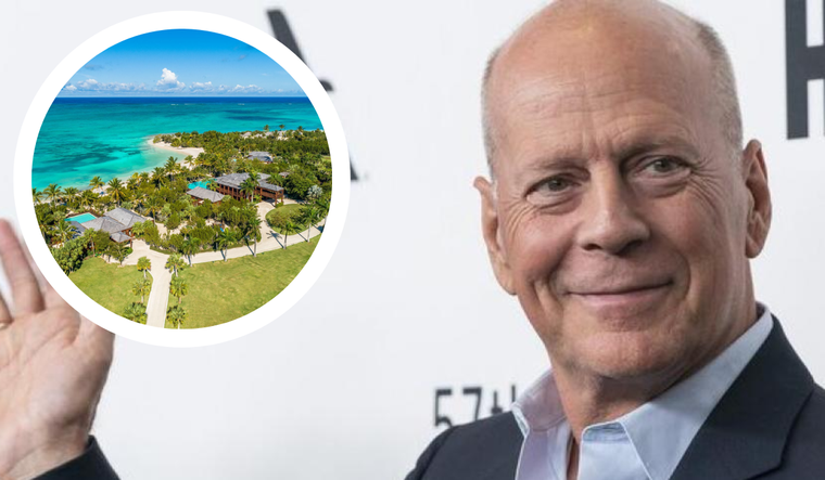 Bruce Willis dejó ir una de sus mansiones en el caribe y ahora tiene un valor cercano a los 40 millones de dólares. Foto: Sothebys International Realty // AP
