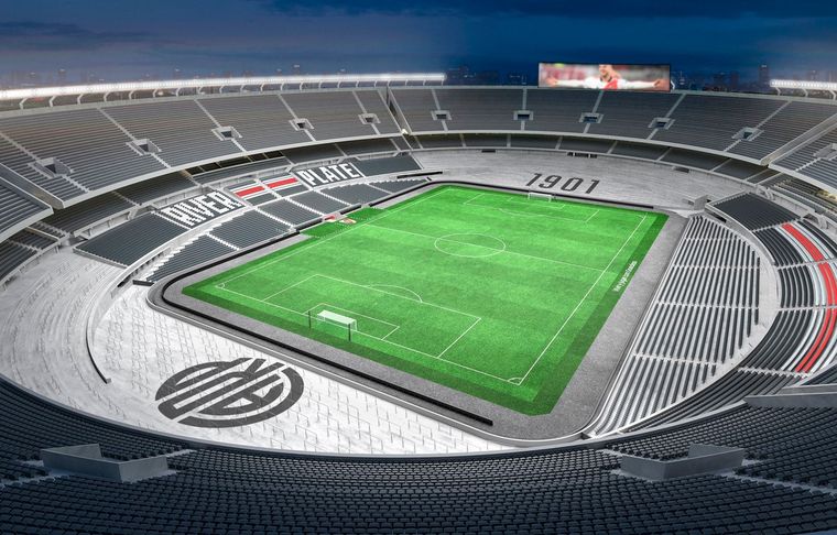 Estadio Monumental Así se verá el estadio de River. Foto: River Plate
