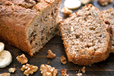 Sencillez y sabor: pan de banana y nueces al estilo casero Foto: Shutterstock
