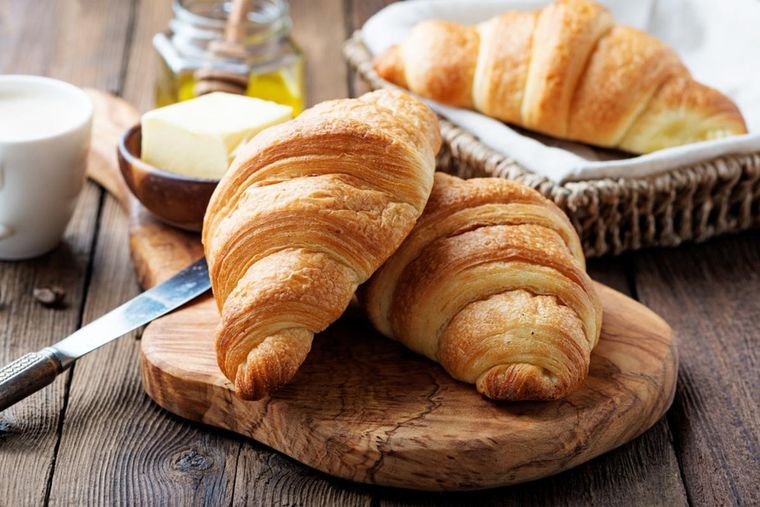Estos croissants son ideales para el desayuno o merienda Foto: Shutterstock