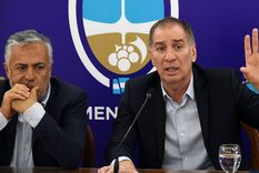 El gobernador Alfredo Cornejo y el ministro del Interior, Diego Santilli.