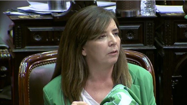 Gabriela Cerruti es una de las legisladoras que participó en la campaña y tratamiento de la ley de Interrupción Voluntaria del Embarazo Foto: Télam