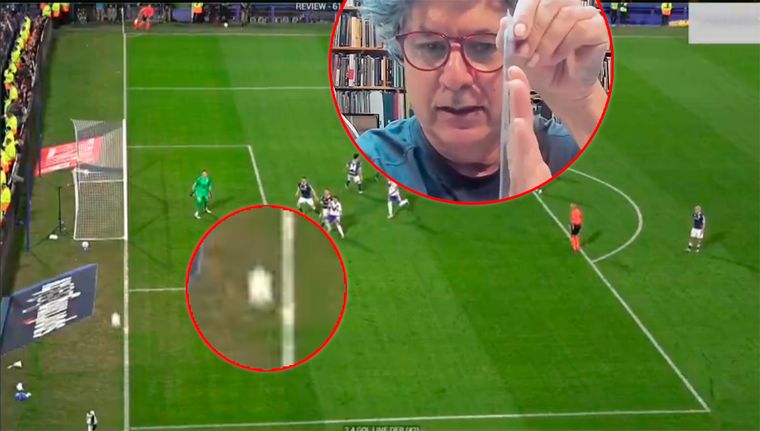 El físico Alberto Rojo explicó geomátricamente por qué estuvo bien anulado el gol de Vélez.
