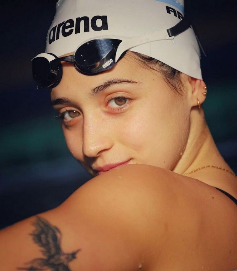 Delfina Pignatiello es la gran promesa para que Argentina consiga una medalla en natación Foto: Instagram @delfipignatiello