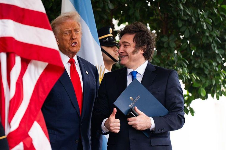 Javier Milei y Donald Trump en la Casa Blanca