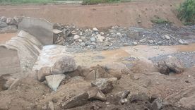 Así quedaron los muros del Cacique Guaymallén tras las tormentas. Así quedaron los muros del Cacique Guaymallén tras las tormentas.