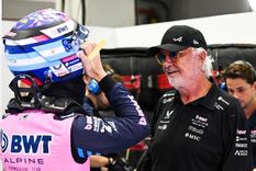 Flavio Briatore junto a Franco Colapinto en Baréin.&nbsp;